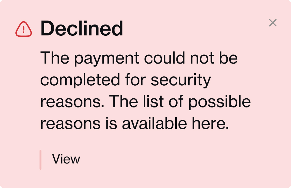Fewer chargebacks.