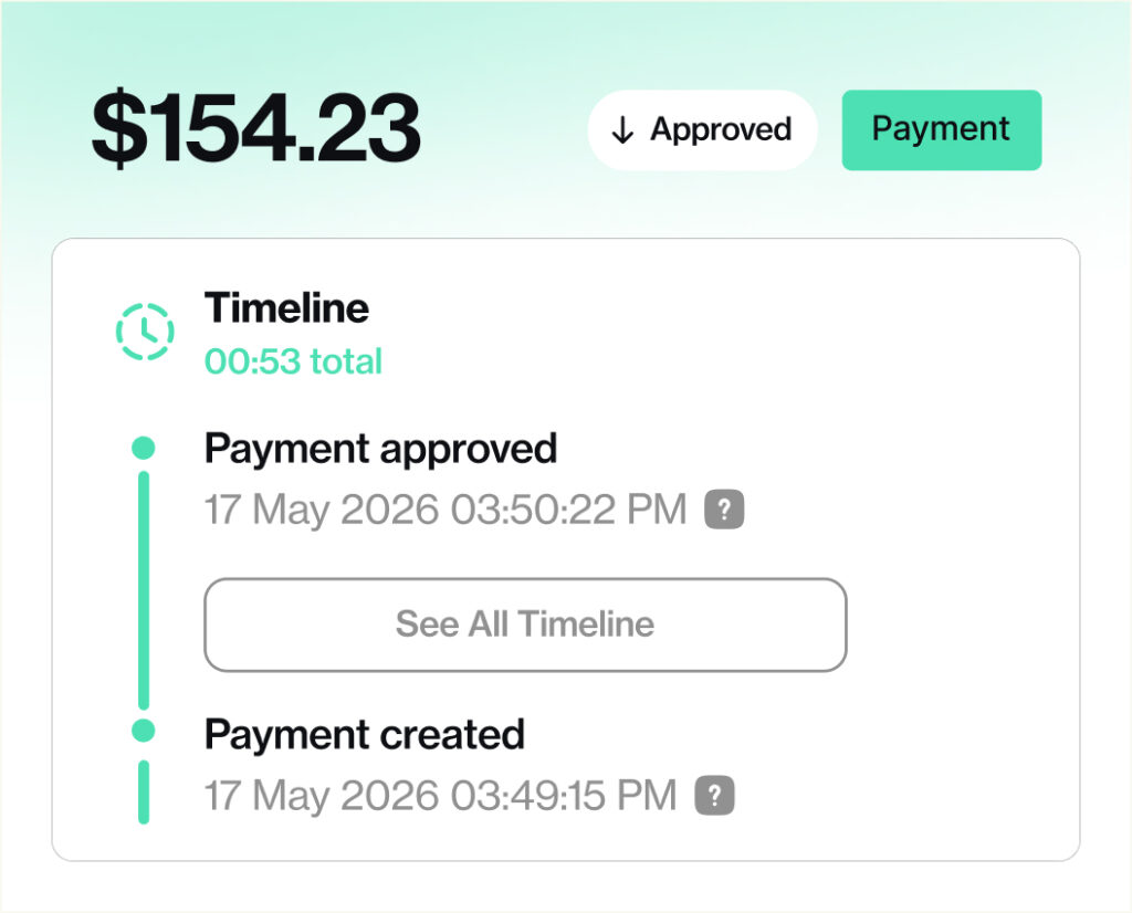 Real-time bank payments.