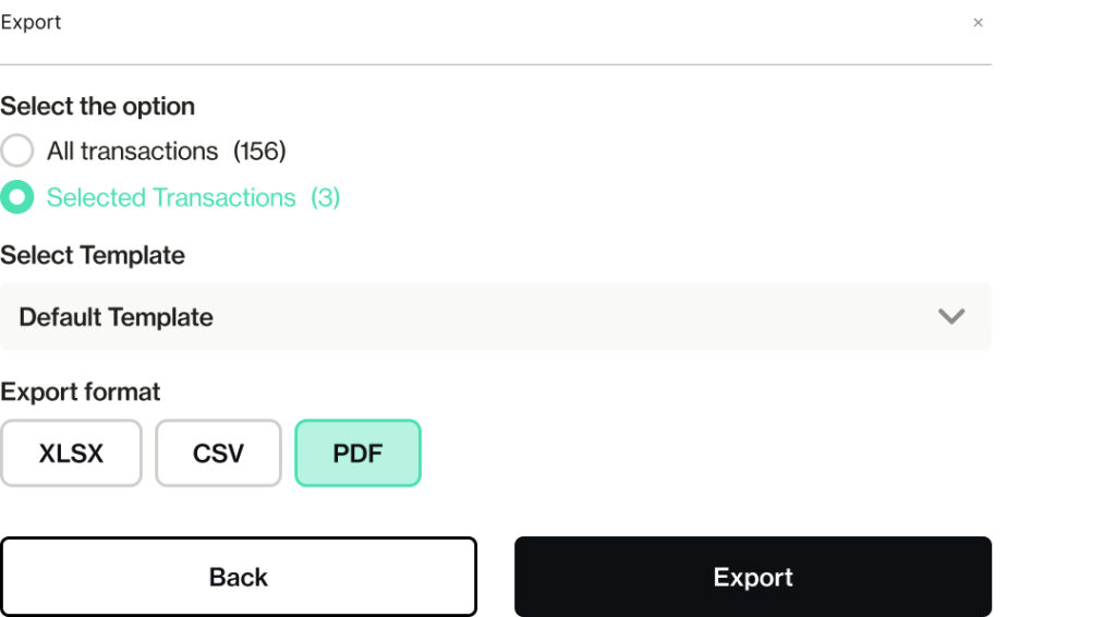 Export CSV/JSON